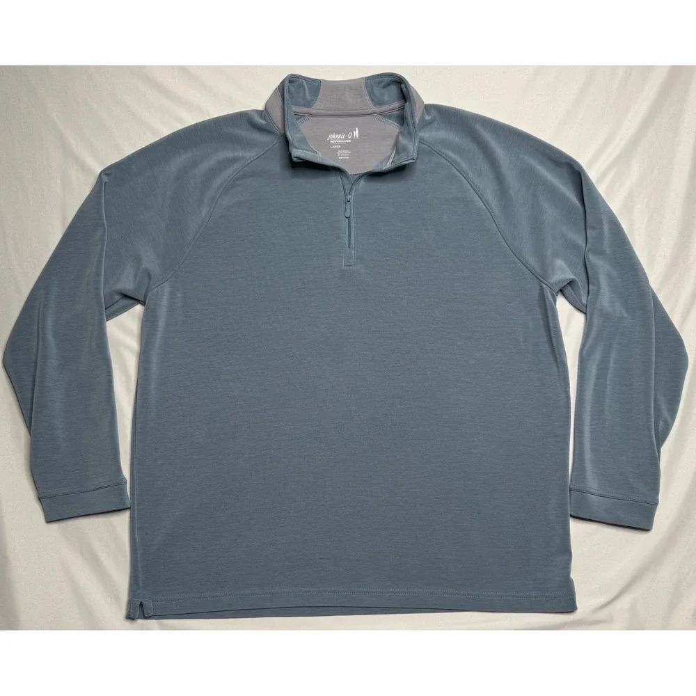 Johnnie-O Griggs Performance 1/4 Zip Pullover‎ Permafrost Mens Size Large Golf